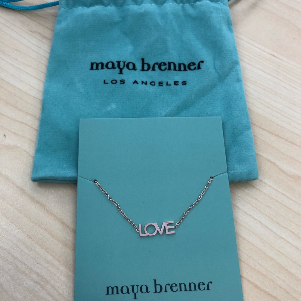 Rose colored Maya Brenner Designs Love Bracelet